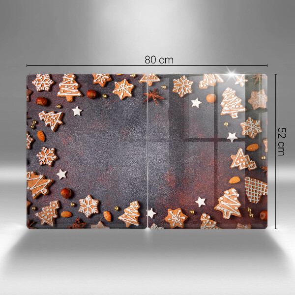 Steklena podloga za rezanje Medenjakov božič