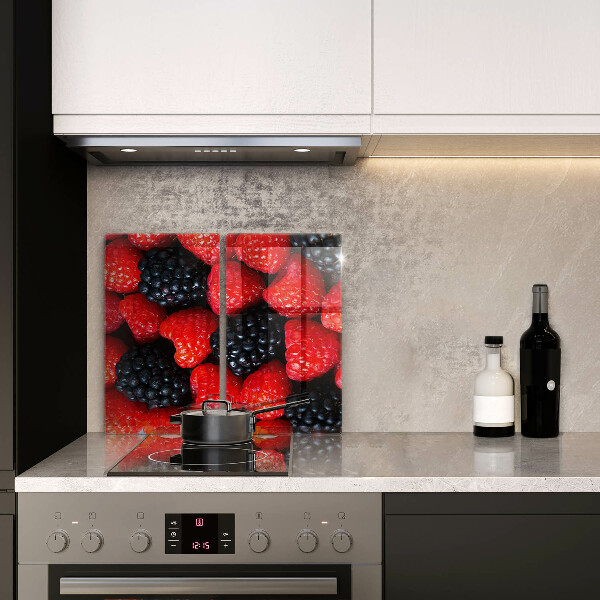 Steklena podloga za rezanje Maline in robide