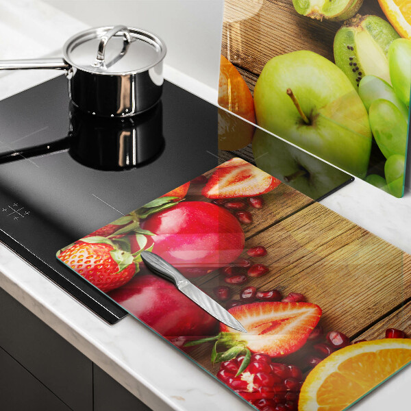 Steklena podloga za rezanje Sveže sadje