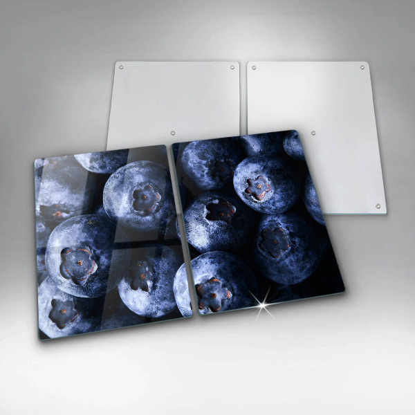 Steklena podloga za rezanje Jagode od blizu