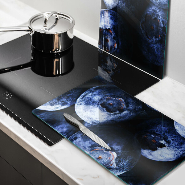 Steklena podloga za rezanje Jagode od blizu