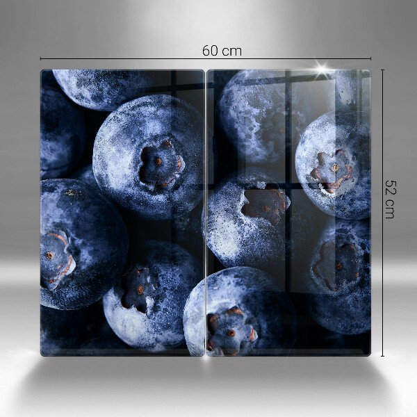 Steklena podloga za rezanje Jagode od blizu