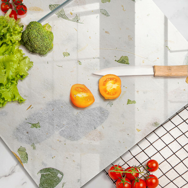 Steklena podloga za rezanje Padajoče listje