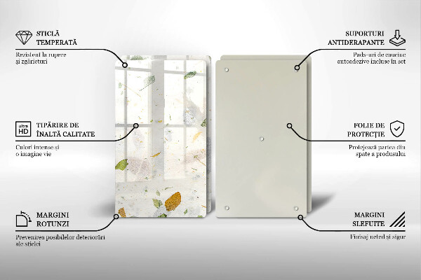 Steklena podloga za rezanje Padajoče listje