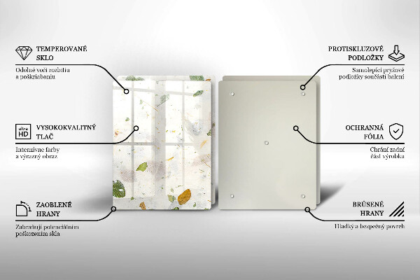 Steklena podloga za rezanje Padajoče listje