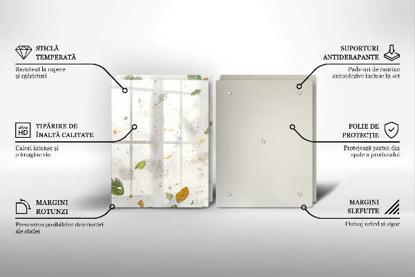 Steklena podloga za rezanje Padajoče listje