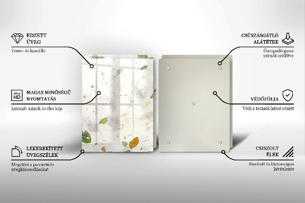 Steklena podloga za rezanje Padajoče listje