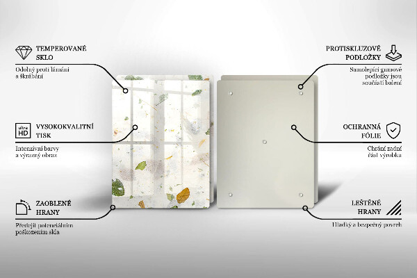 Steklena podloga za rezanje Padajoče listje