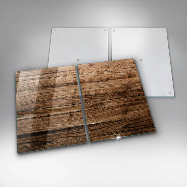 Steklena podloga za rezanje Tekstura lesa