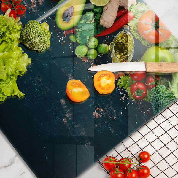 Steklena podloga za rezanje Sadje in zelenjava