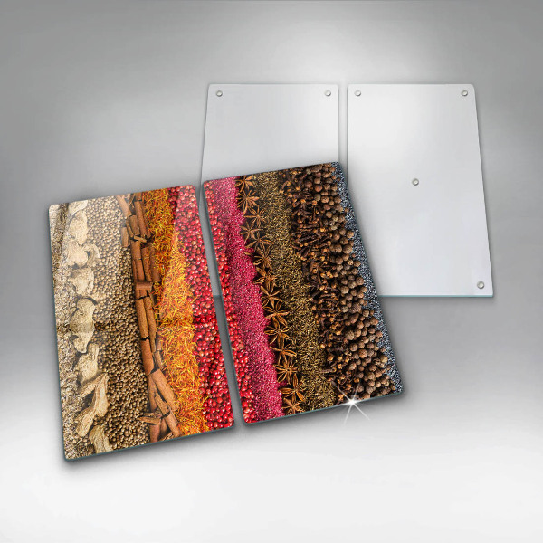 Steklena podloga za rezanje Pisane začimbe