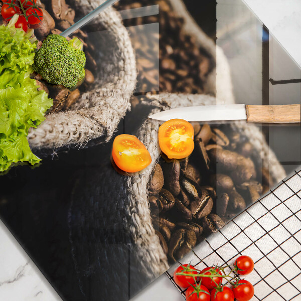 Steklena podloga za rezanje Vrečke kavnih zrn