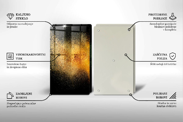 Steklena podloga za rezanje Pisane začimbe