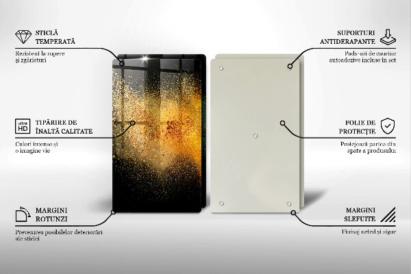 Steklena podloga za rezanje Pisane začimbe