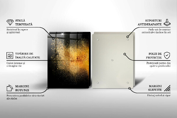 Steklena podloga za rezanje Pisane začimbe