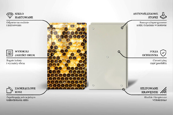 Steklena podloga za rezanje satja