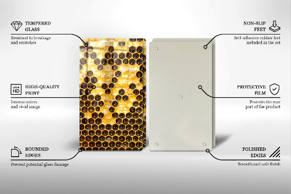 Steklena podloga za rezanje satja