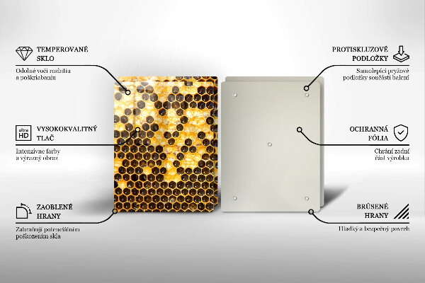 Steklena podloga za rezanje satja