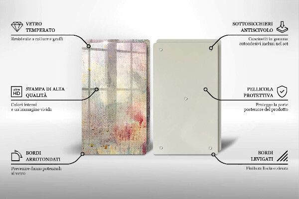 Steklena podloga za rezanje Barva teksture ozadja