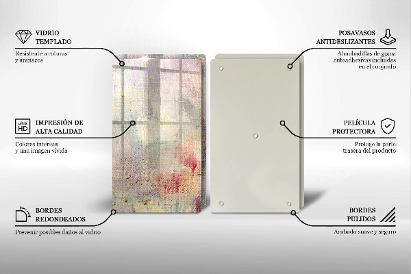 Steklena podloga za rezanje Barva teksture ozadja