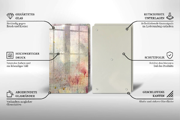 Steklena podloga za rezanje Barva teksture ozadja