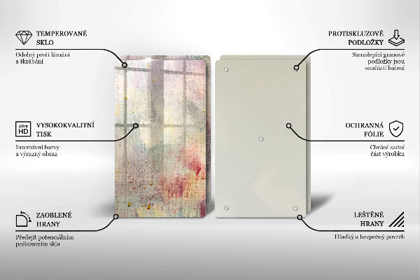 Steklena podloga za rezanje Barva teksture ozadja