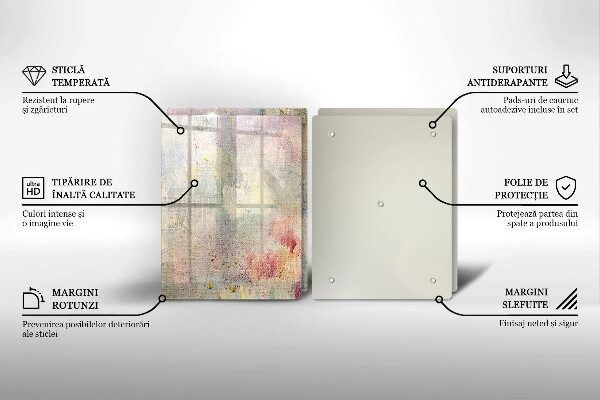 Steklena podloga za rezanje Barva teksture ozadja