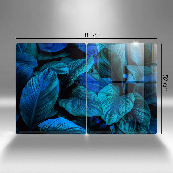 Steklena podloga za rezanje Listi vegetacije v džungli