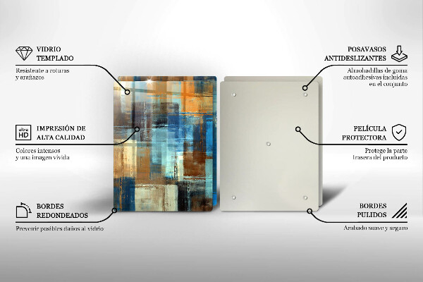 Steklena podloga za rezanje Poslikano ozadje