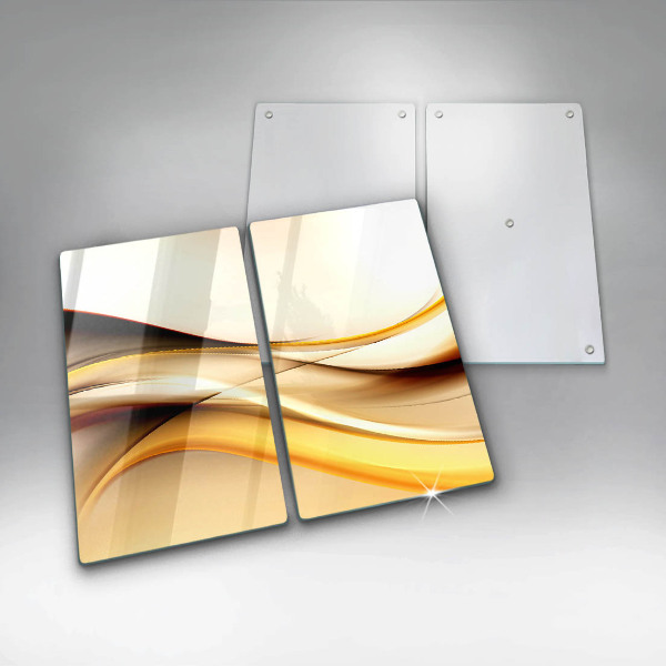 Steklena podloga za rezanje Abstraktne črte dima