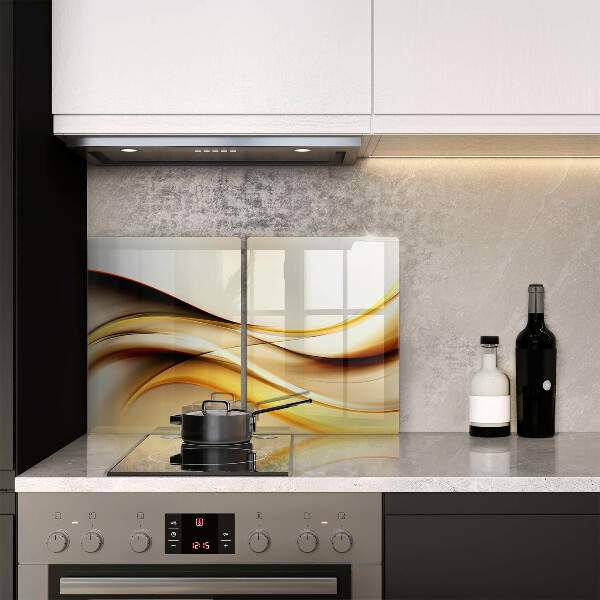 Steklena podloga za rezanje Abstraktne črte dima