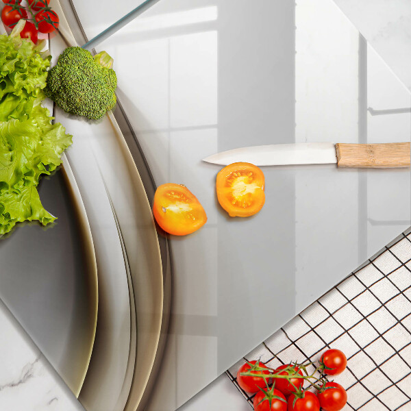 Steklena podloga za rezanje Abstrakcija mehkih linij