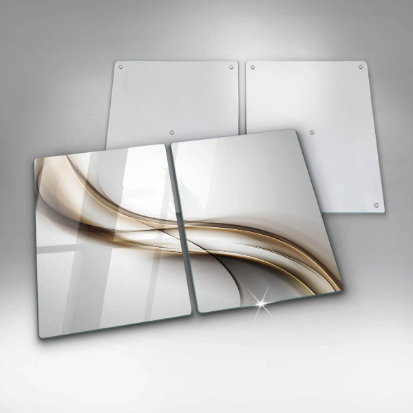 Steklena podloga za rezanje Abstrakcija mehkih linij