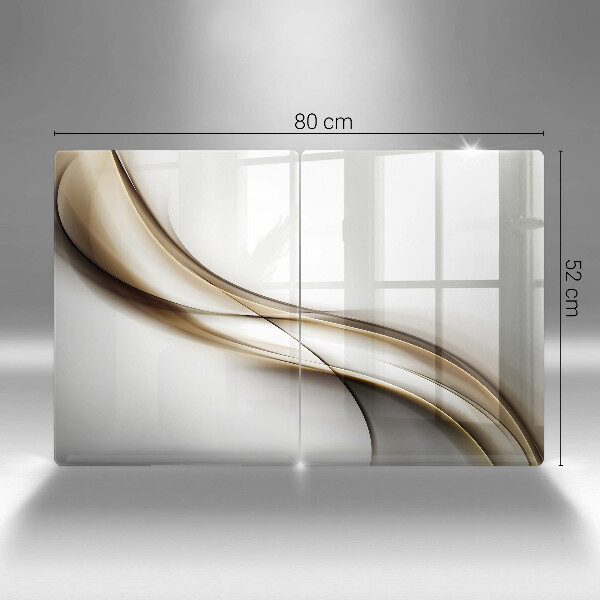 Steklena podloga za rezanje Abstrakcija mehkih linij