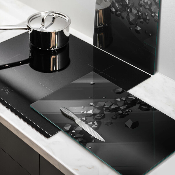 Steklena podloga za rezanje Abstrakcija 3D oblik