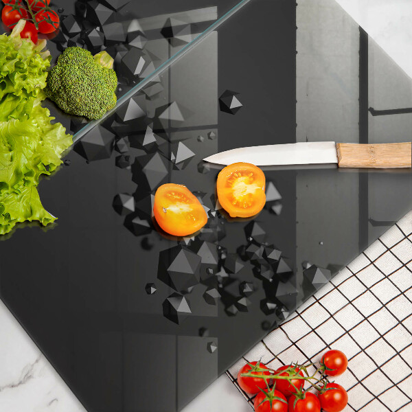 Steklena podloga za rezanje Abstrakcija 3D oblik