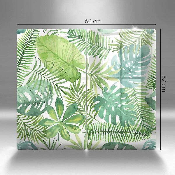 Steklena podloga za rezanje Akvarelni boho listi