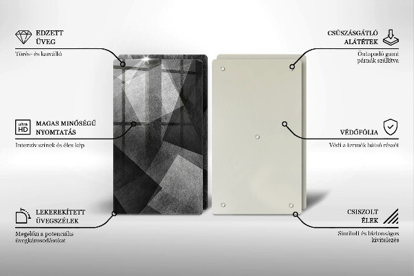 Steklena podloga za rezanje Geometrijska abstrakcija