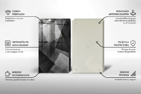 Steklena podloga za rezanje Geometrijska abstrakcija