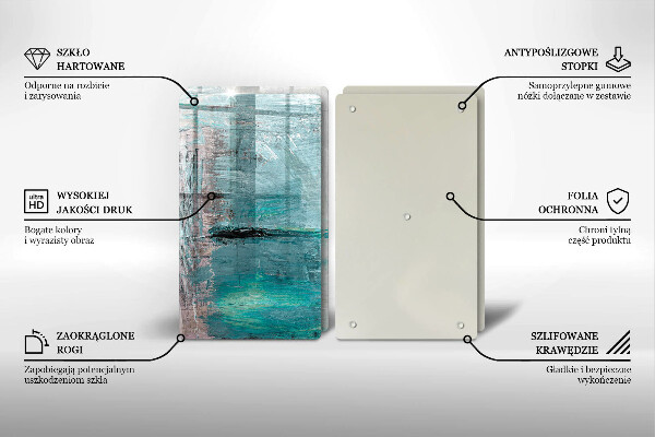 Steklena podloga za rezanje Pobarvaj abstrakcijsko ozadje