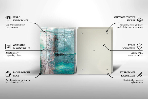 Steklena podloga za rezanje Pobarvaj abstrakcijsko ozadje