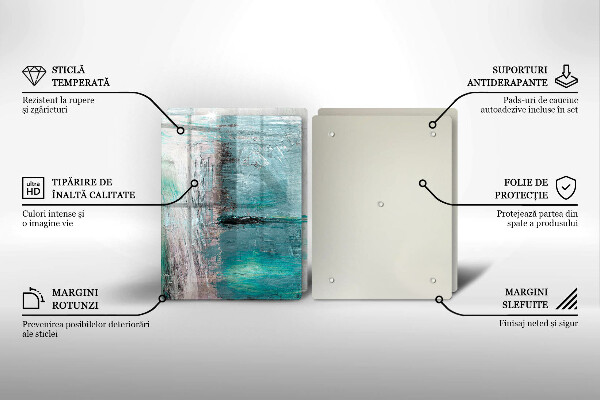 Steklena podloga za rezanje Pobarvaj abstrakcijsko ozadje