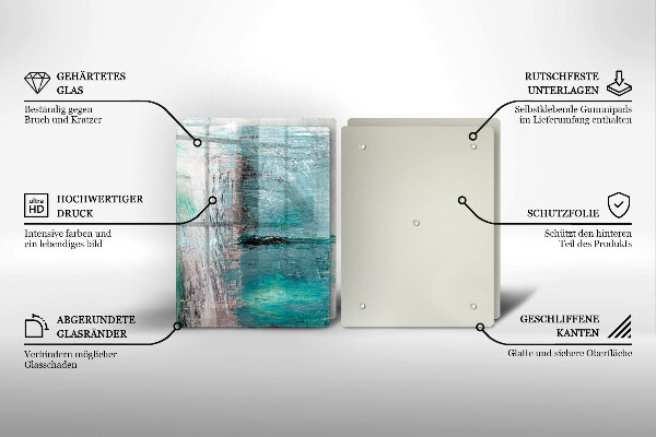 Steklena podloga za rezanje Pobarvaj abstrakcijsko ozadje