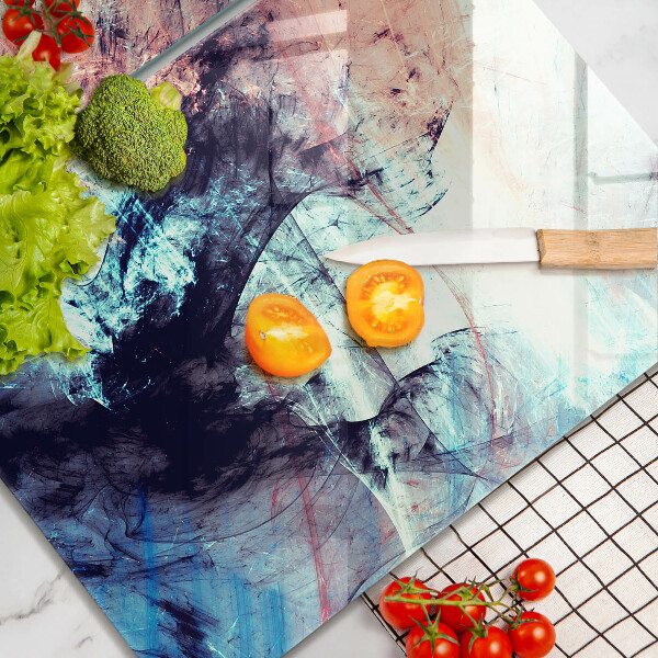 Steklena podloga za rezanje Naslikana abstrakcija