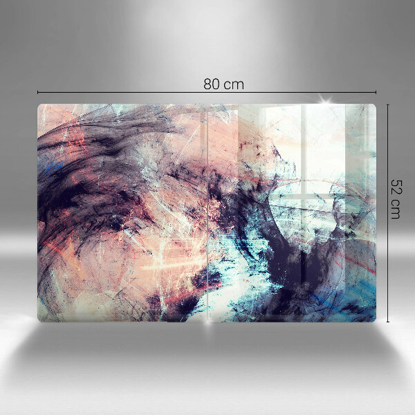 Steklena podloga za rezanje Naslikana abstrakcija