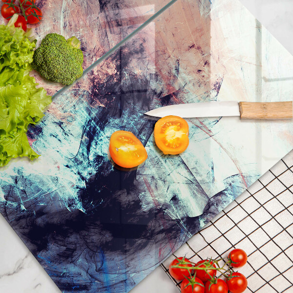 Steklena podloga za rezanje Naslikana abstrakcija