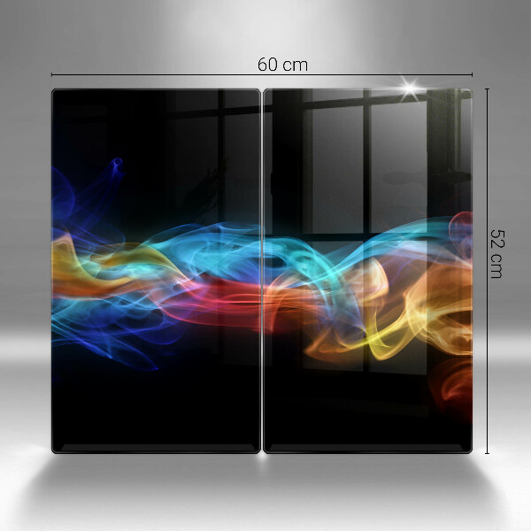 Steklena podloga za rezanje Barvit dim