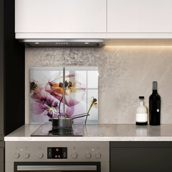 Steklena podloga za rezanje Nežni cvetovi