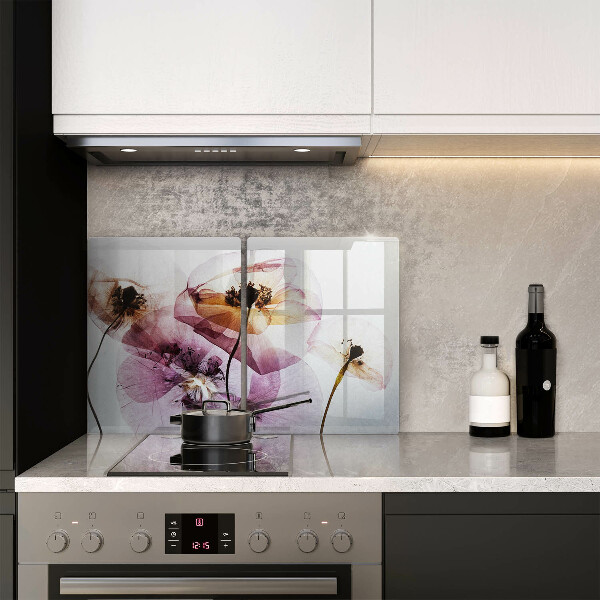 Steklena podloga za rezanje Nežni cvetovi