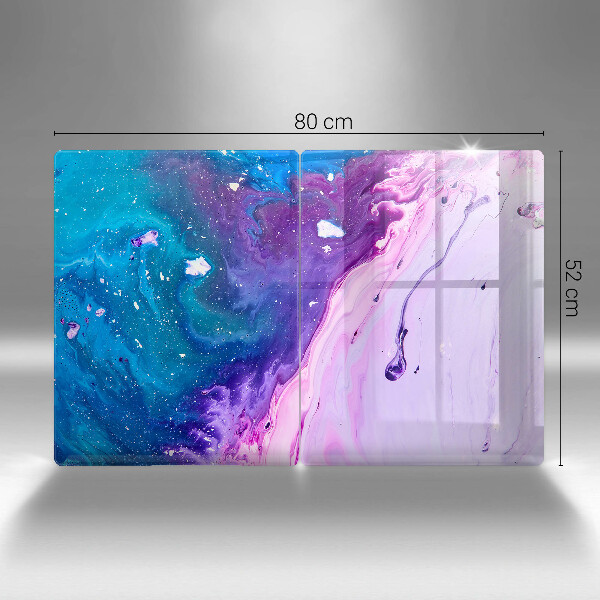 Steklena podloga za rezanje Abstraktna črnila